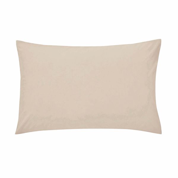 Plain Dye Housewife Pillowcase - Stone